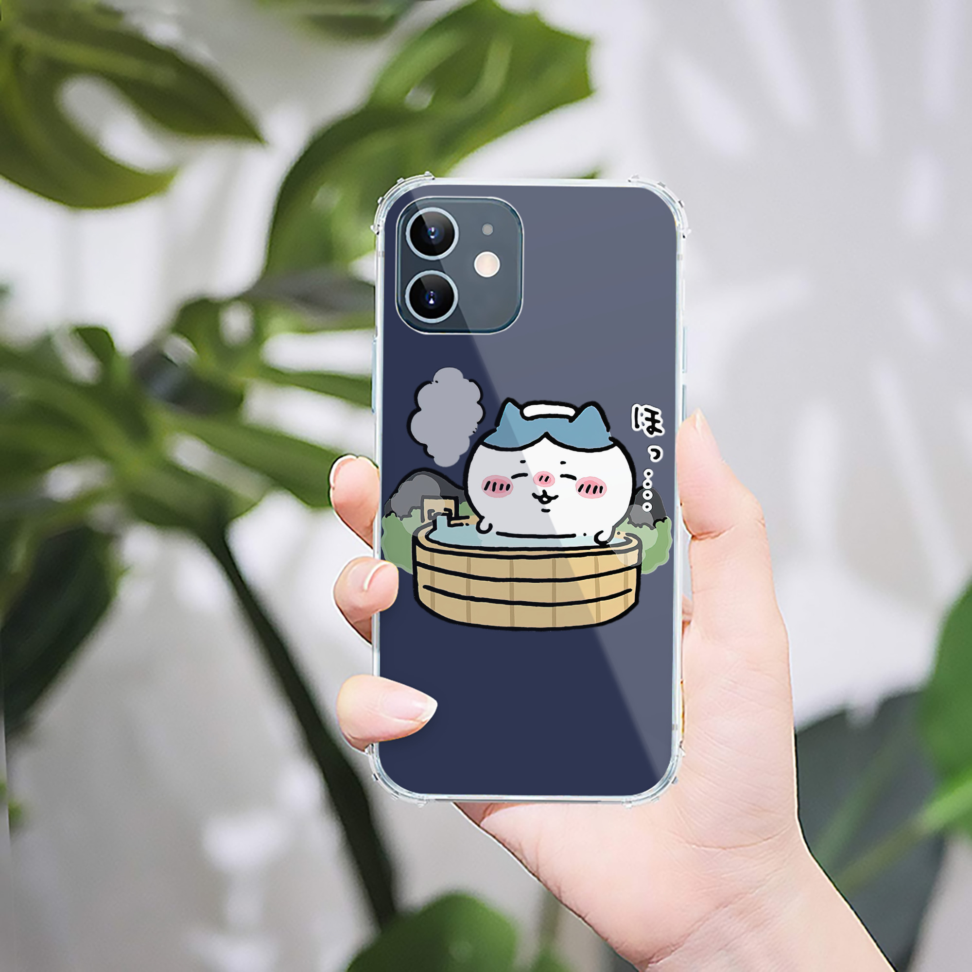 （画像用） ちいかわ ハチワレ Chii-kawa hachiware 【iPhone 12シリーズ対応】透明スマホケース（クリアソフトケース）